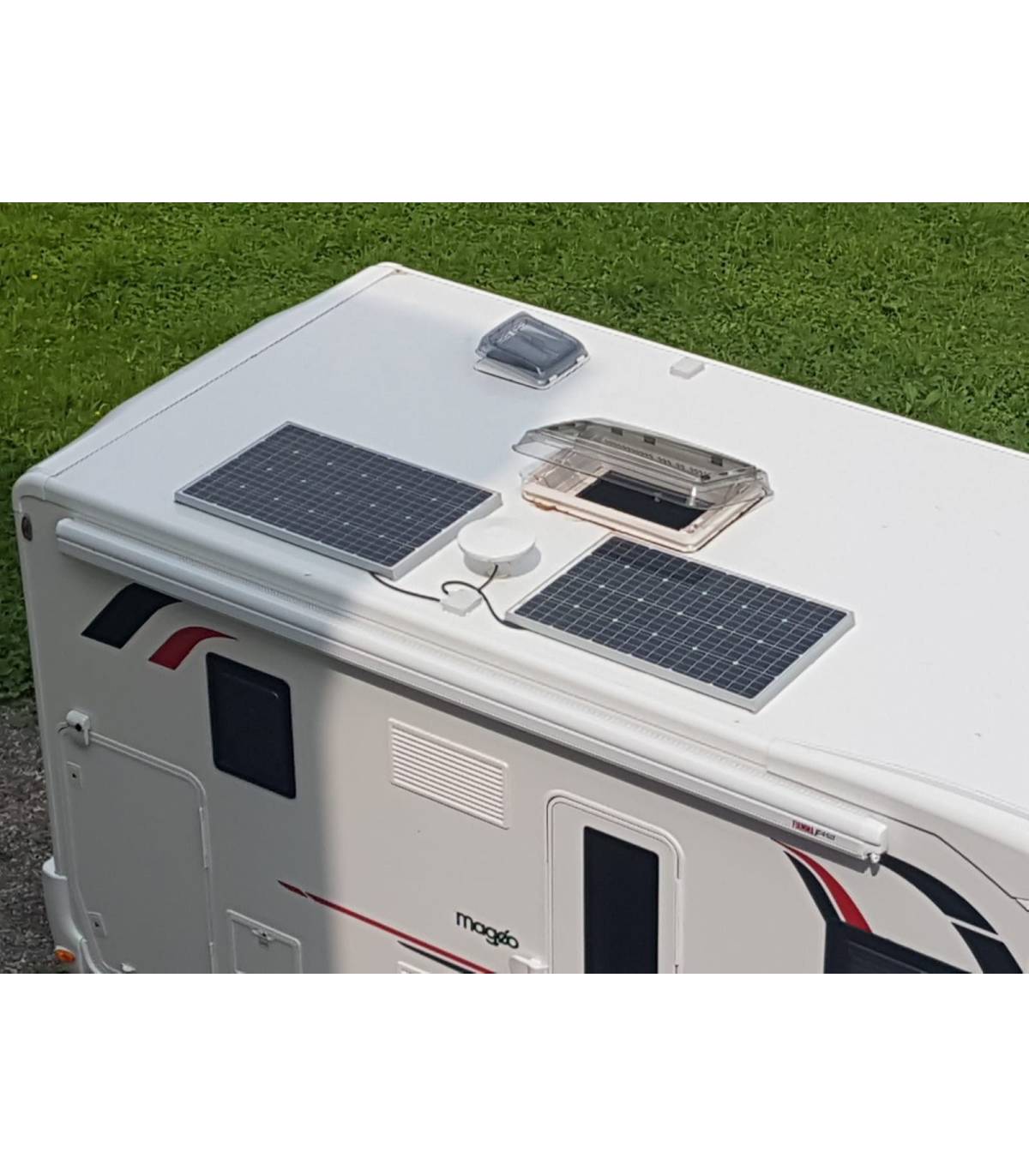 Kit solar caravanas/embarcaciones 215W con batería de litio - Fusión  Energía Solar