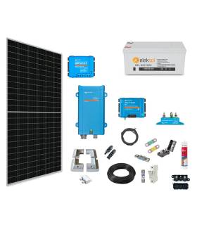 Kit solar caravanas/embarcaciones 215W con batería de litio - Fusión  Energía Solar