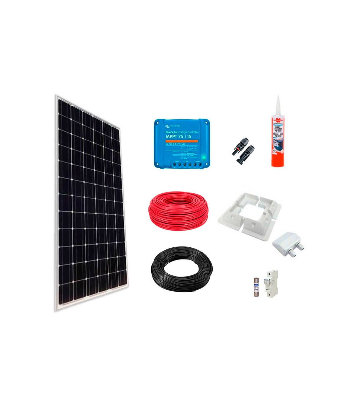 Kit solar camper 175W con batería 100Ah - Fusión Energía Solar