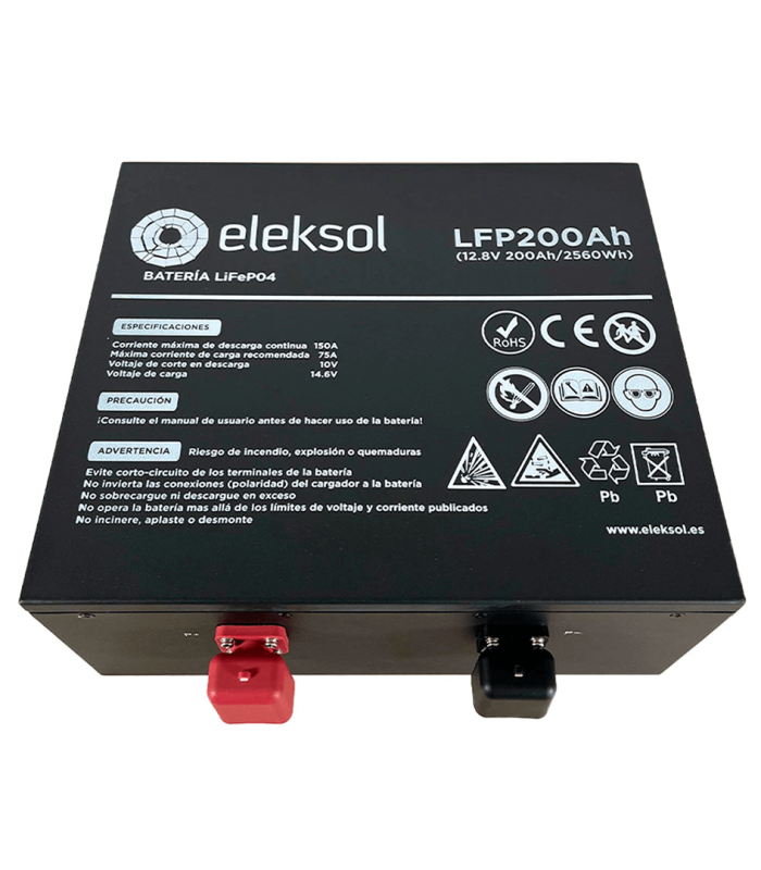 Batería Bajo Asiento de litio Eleksol LFP200Ah - 12.8 V con BMS y Bluetooth