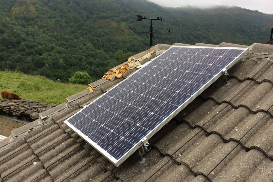 Fotovoltaica aislada en el concejo de Aller (Asturias)