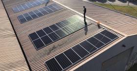 Instalación de autoconsumo solar en el puerto de Gijón (Asturias)