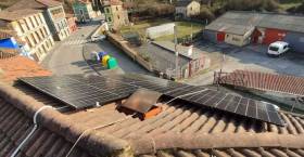 Instalación fotovoltaica de autoconsumo en la zona de Mieres